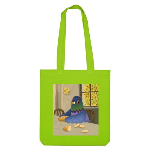 Сумка шоппер Us Basic, зеленый сумка голубь григорий с батоном оранжевый