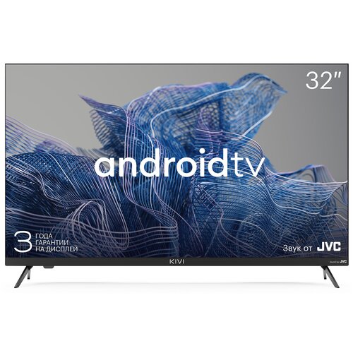 32 Телевизор KIVI 32H750NB, HD, черный, смарт ТВ 43 телевизор grundig 43ggf6900b full hd черный смарт тв android drh000