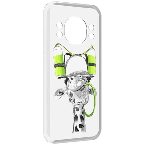 Чехол MyPads Жираф для Doogee S98 / S98 Pro задняя-панель-накладка-бампер