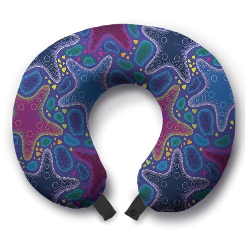 фото Подушка для шеи ambesonne морские звезды, синий