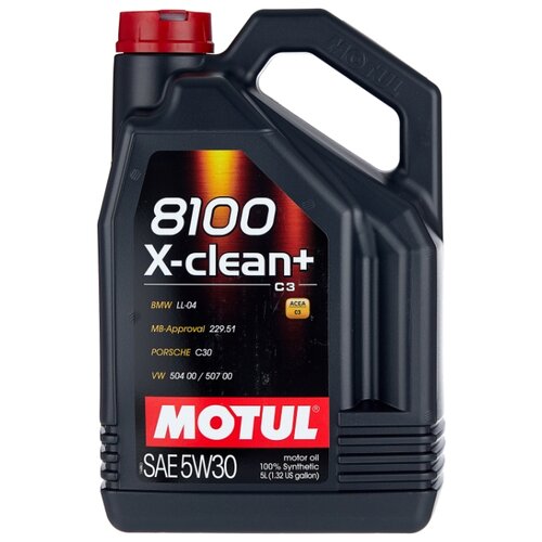 фото Моторное масло motul 8100 x-clean+ 5w30 5 л