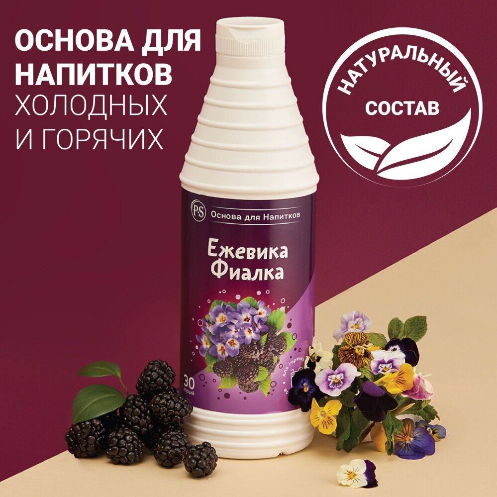 Основа для напитков ProffSyrup "Ежевика-Фиалка" 1кг