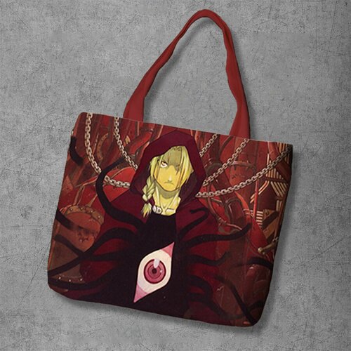 фото Сумка шоппер anime dakimakura, фактура рельефная, мультиколор