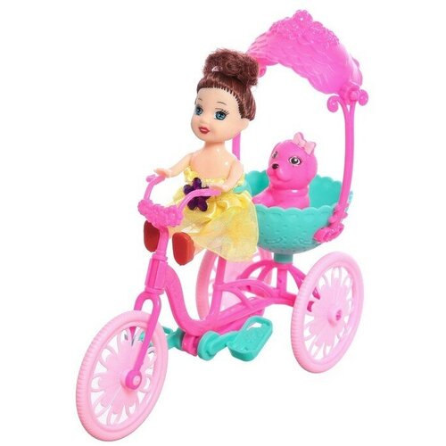 Кукла-малышка «Алина» с велосипедом и питомцем кукла lalaloopsy лалапупси 18 см comet starlight с питомцем гусеничкой