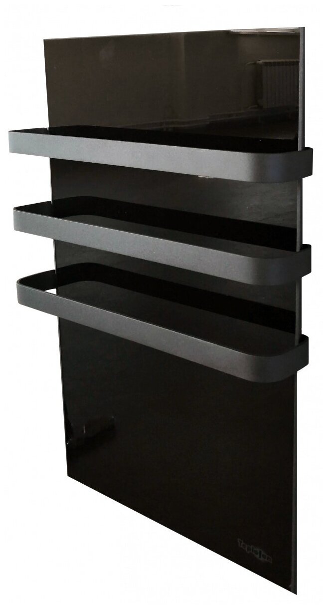 фото Полотенцесушитель электрический Теплофон ЭРГН-0.15/220 750x480 мм 150 Вт M-образный цвет черный