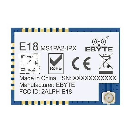 Беспроводной модуль Zigbee CC2530 E18-MS1PA2-IPX SoC беспроводной приемопередатчик 2,4 ГГц SMD, IPEX антенна, передатчик