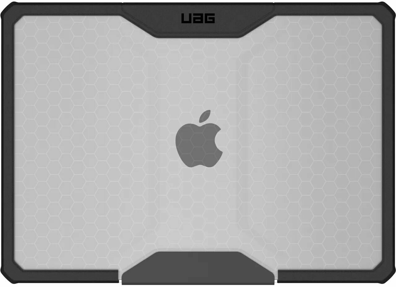 Защитный чехол UAG Plyo для MacBook Air (M2; 2022) (Прозрачный лёд|Чёрный | Ice|Black)