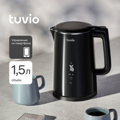 Чайник умный Wi-Fi Tuvio TKP0815S черный 2990₽
