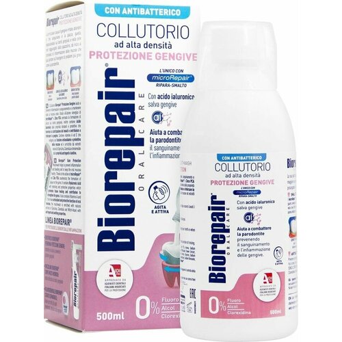 Ополаскиватель для полости рта Biorepair Delicate Gums Mouthwash 500мл