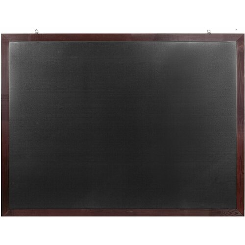 Доска для мела магнитная 90х120 см, черная, деревянная окрашенная рамка, , BRAUBERG, 236893