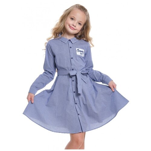 Платье для девочек Mini Maxi, модель 3736, цвет синий, размер 98