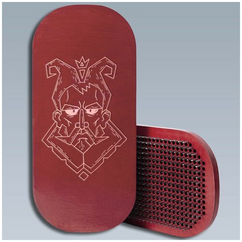 фото Доска с гвоздями садху для йоги овал король шут - 1590 красная goodwood