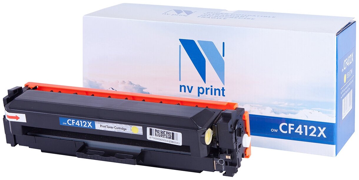 Лазерный картридж NV Print NV-CF412XY для HP LaserJet Color Pro M377dw, M452nw, M452dn, M477fdn, M477fdw (совместимый, жёлтый, 5000 стр.)