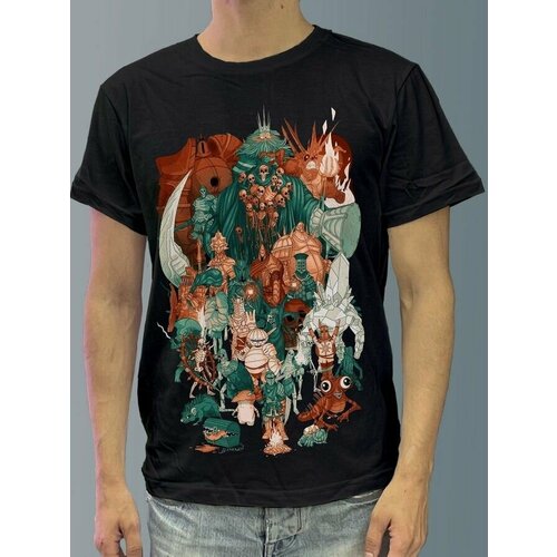 фото Футболка мужская черная из хлопка с dtf принтом игра dark souls remastered - 162 будь на стиле