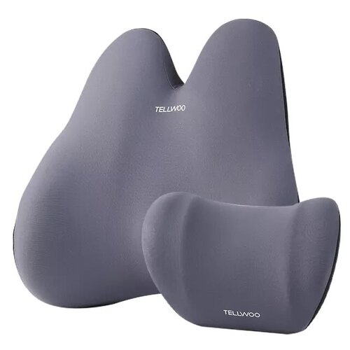 Комплект ортопедических подушек для спины и поясницы Xiaomi Tellwoo Car Headrest Lumbar Support Set Blue