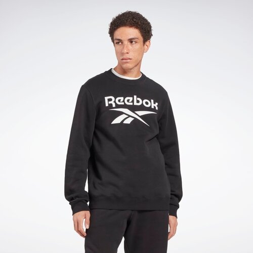 Толстовка Reebok RI FLC BIG LOGO CREW, размер S, черный