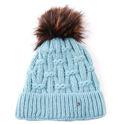 фото Шапка женская finn flare, цвет: светло-бирюзовый a20-12148_121, размер: 56