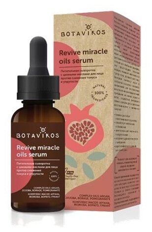 BOTAVIKOS Revive Miracle Serum Питательная сыворотка для лица с ценными маслами против снижения тонуса и упругости, 30 мл