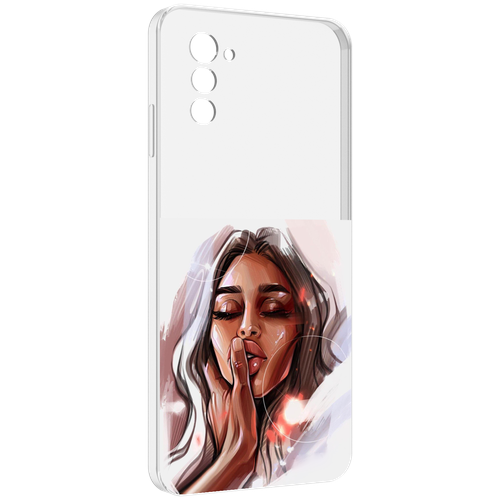 Чехол MyPads Большие-губы женский для UleFone Note 12 / Note 12P задняя-панель-накладка-бампер