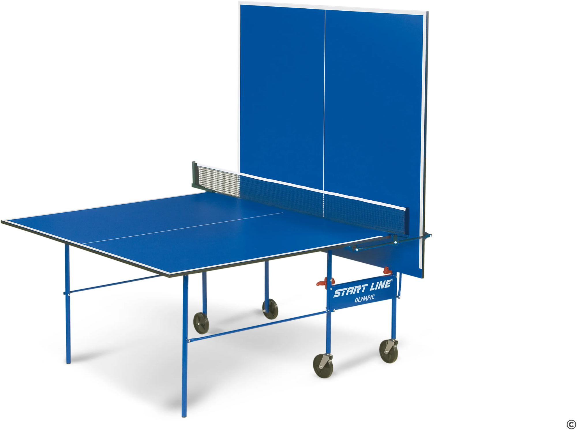 Теннисные столы Butterfly Теннисный стол Start Line Olympic синий, для помещений, с сеткой