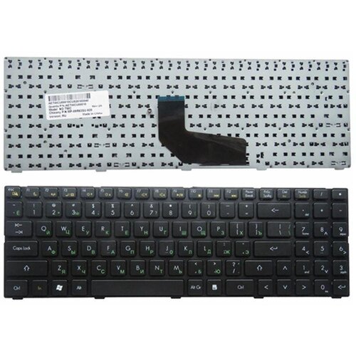 Клавиатура для ноутбука DNS K580, K580S, 0155959, 0158645 Quanta TWH K580S черная, с рамкой клавиатура для ноутбука dns k580s черная с рамкой