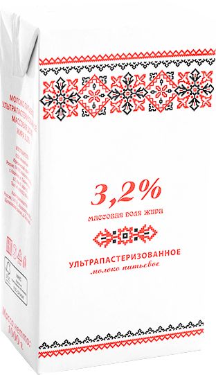 Молоко Липецкое стерилизованное 3,2% ТБА 1л 12шт