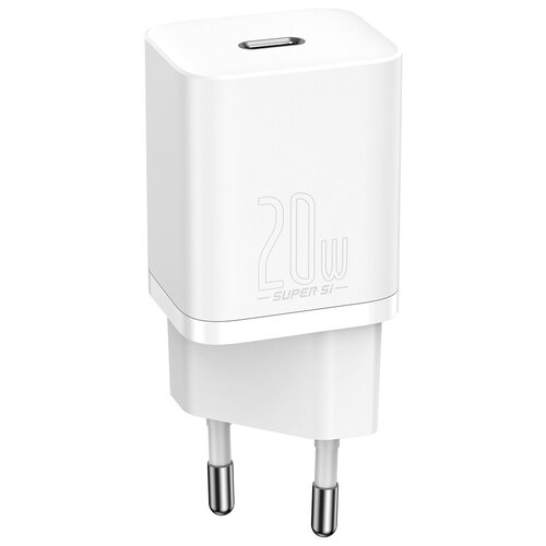 Сетевое зарядное устройство Baseus Super Si Quick Charger 1C 20W EU White (CCSUP-B02) сетевое зарядное устройство baseus super si quick charger 1c 20w eu white ccsup b02