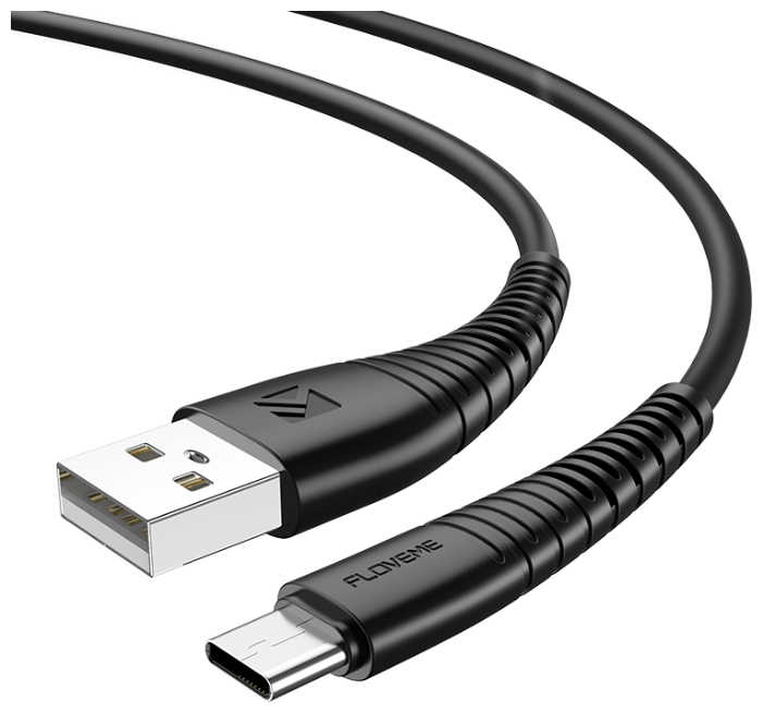 FLOVEME USB Кабель Type-C 0,3 м 2.4A Black