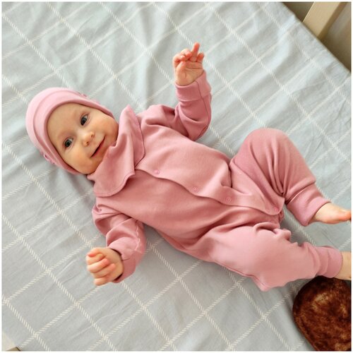 Комбинезон ALARYSPEOPLE для малышей Моно, открытая стопа, размер 68, розовый