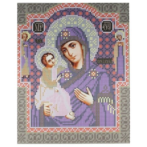 канва для вышивания с рисунком nova sloboda божия матерь казанская бис 9004 многоцветный 19 х 25 см NOVA SLOBODA Богородица Иерусалимская БИС-9067, многоцветный, 25 х 19 см