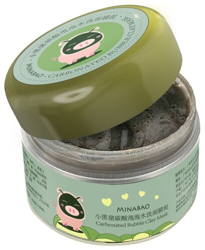 Minabao Carbonated Bubble Clay Mask Очищающая кислородная пузырьковая маска на основе глины