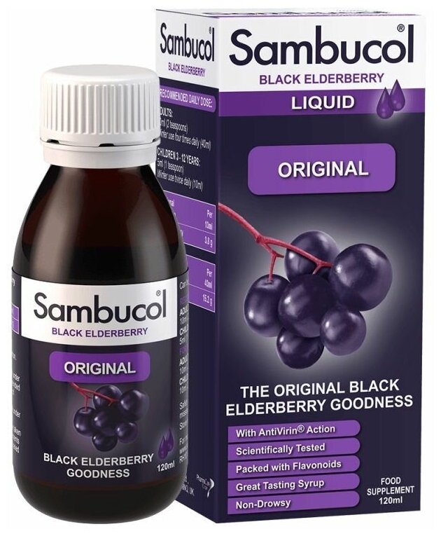 Black Elderberry Original Liquid, 120мл