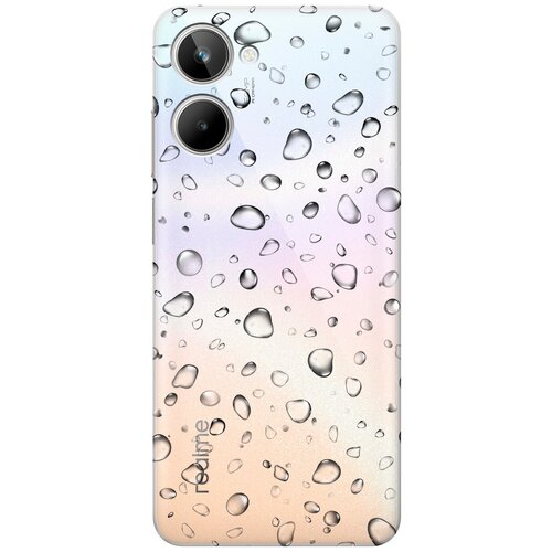 Силиконовый чехол с принтом Rain для Realme 10 4G / Рилми 10 4Г силиконовый чехол с принтом lovely fingerprints для realme 10 4g рилми 10 4г
