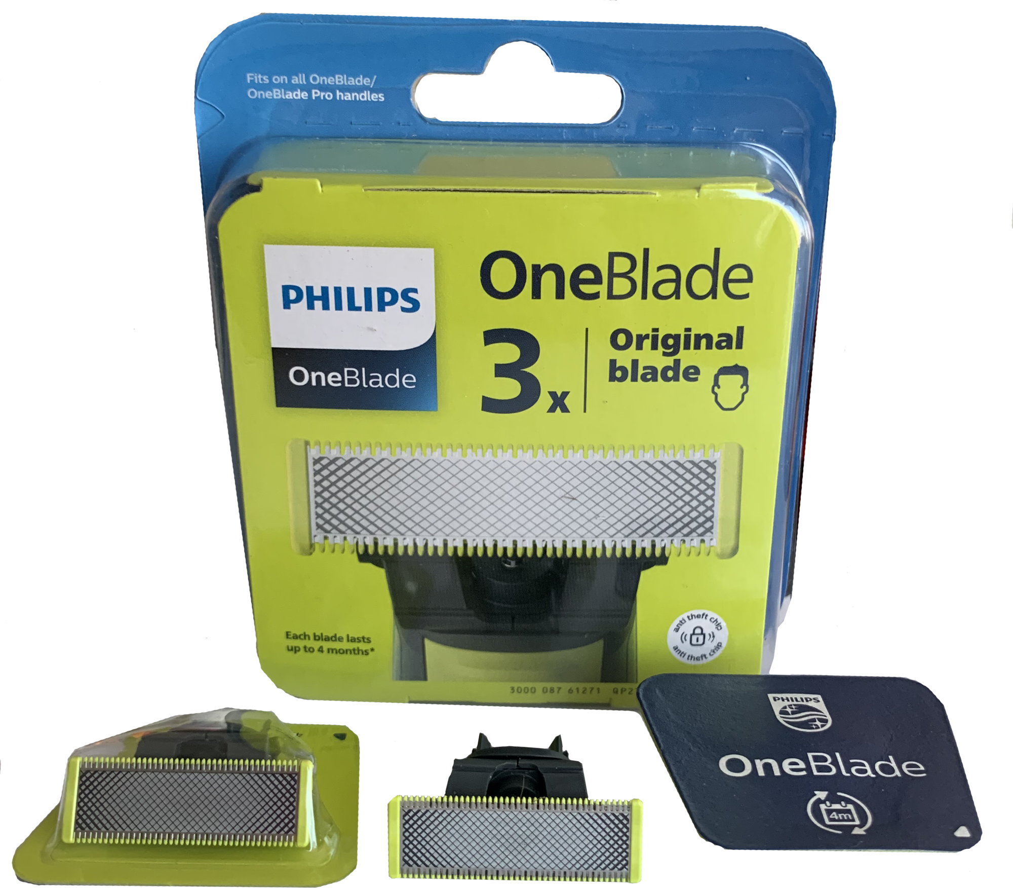 Сменные лезвия совместимые с бритвой Philips OneBlade QP230/50-3шт - фотография № 5