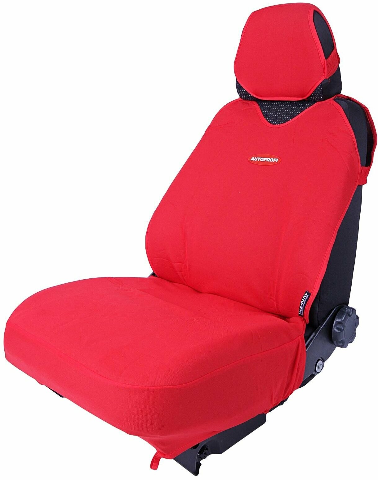 Чехлы на сиденье R-1 SPORT PLUS RED передние (майка) (4шт)