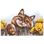 Деревенский кот Раскраска картина по номерам на холсте - изображение