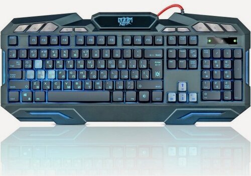 Изображение товара Клавиатура Defender Doom Keeper GK-100DL USB, 3 цвета, Black (45100)