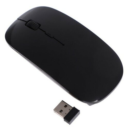 Мышь LuazON MB-10 беспроводная оптическая 1600 dpi USB чёрная 119400₽