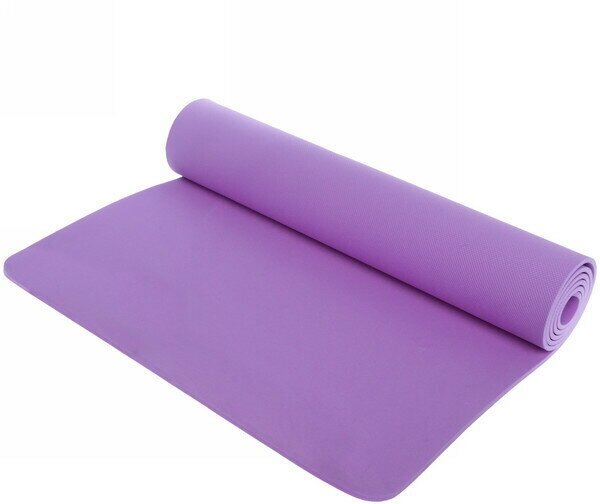 Коврик для йоги 6 мм 173х61 см «Умиротворение» EVA, фиолетовый