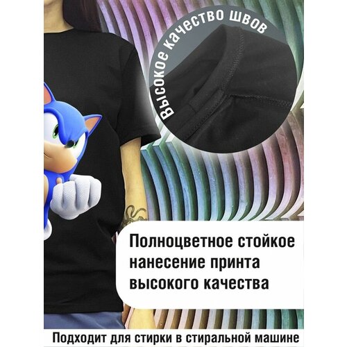 фото Футболка будь на стиле, хлопок, размер xs, черный