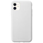 Чехол для iPhone 11 Cellularline Sensation силиконовый Soft-touch, белый (ИТАЛИЯ) - изображение