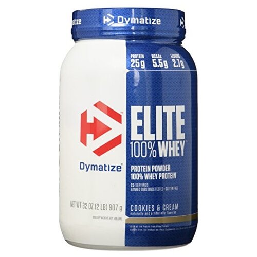 протеин dymatize elite whey protein 907 г шоколад Протеин Dymatize Elite 100% Whey Protein, 907 гр., печенье и крем