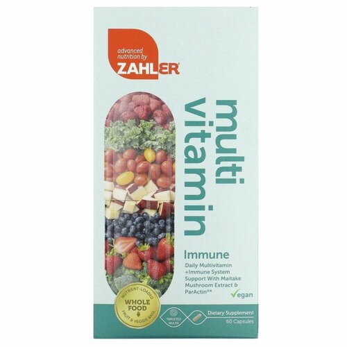 Zahler, Multivitamin, Immunity, 60 Capsules