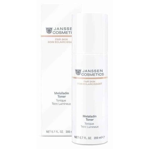 Janssen Cosmetics Fair Skin Melafadin Toner - Осветляющий тоник 100 мл janssen cosmetics тонер fair skin melafadin 500 мл