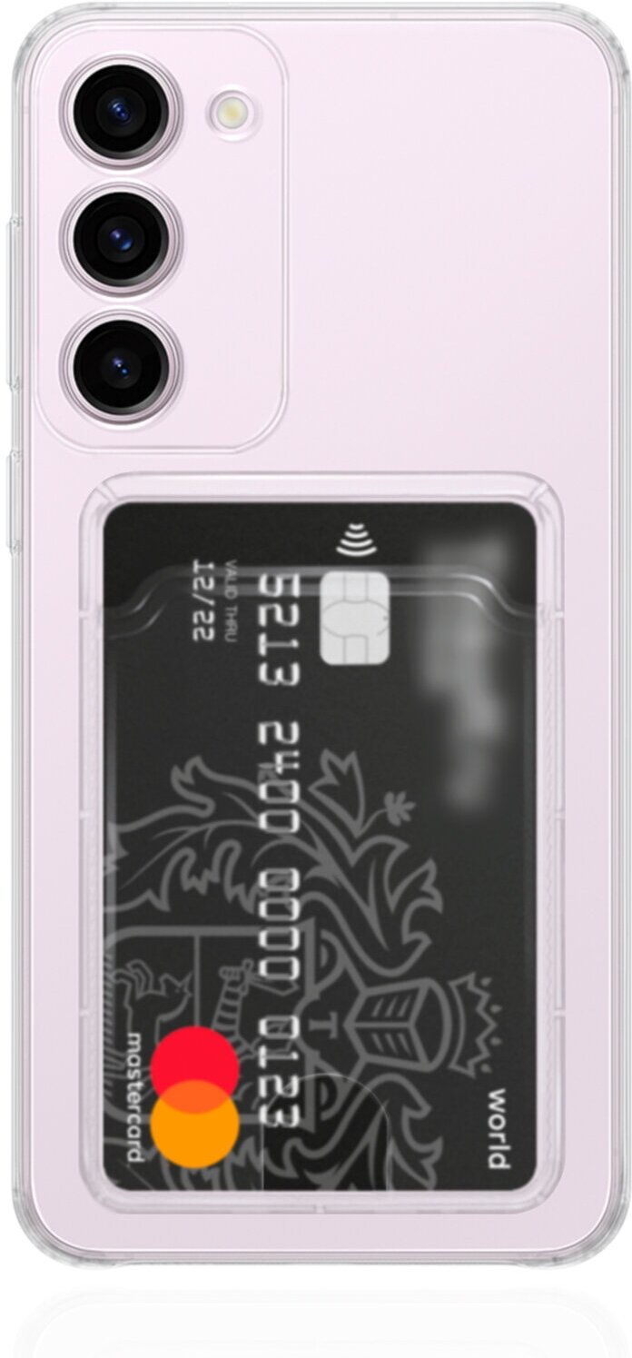 Прозрачный силиконовый чехол MustHaveCase с карманом для карт для Samsung Galaxy S23+/S23 Plus