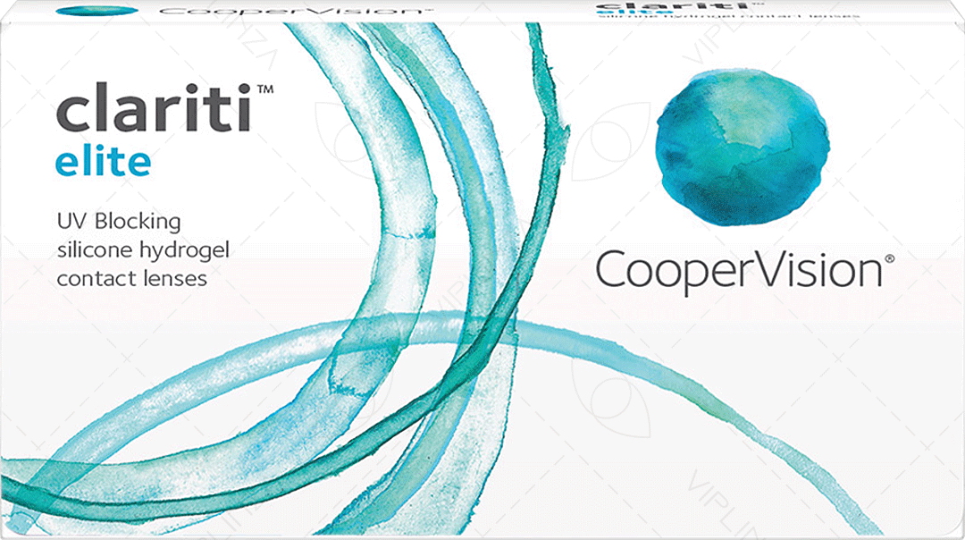 "Контактные линзы CooperVision clariti elite (6 линз) +6.00 R 8.6, ежемесячные, прозрачные"