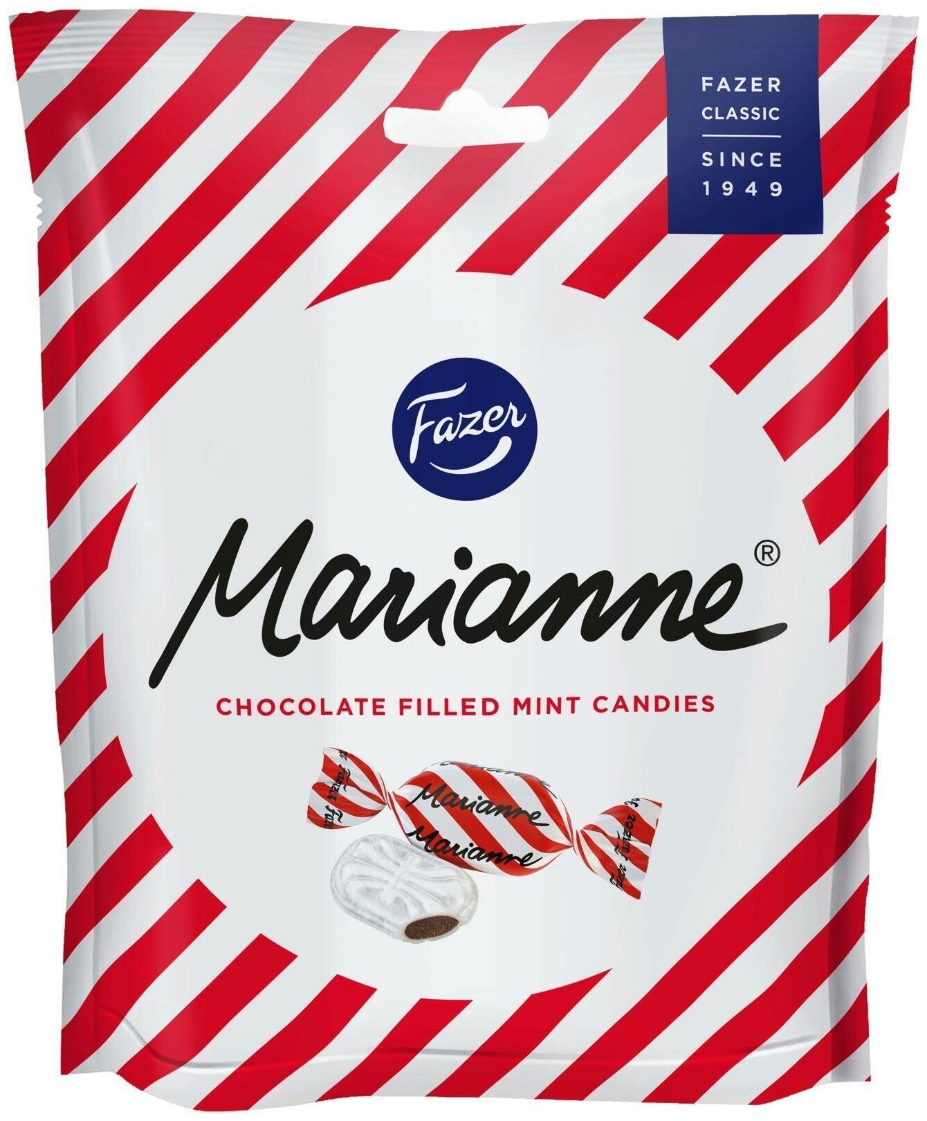 Fazer Marianne, карамельные конфеты со вкусом мяты и шоколада 220 г, в подарочной упаковке, вдохновение, сладкие подарки.