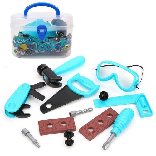 Игрушечные инструменты, игровой набор в чемоданчике (13 предметов)