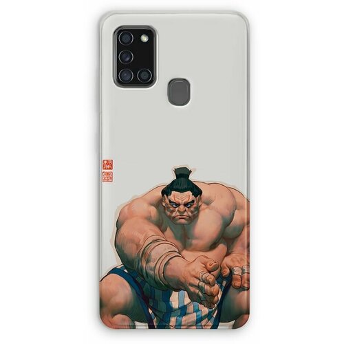 Силиконовый чехол на Samsung Galaxy A21s "Street Fighter Хонда"