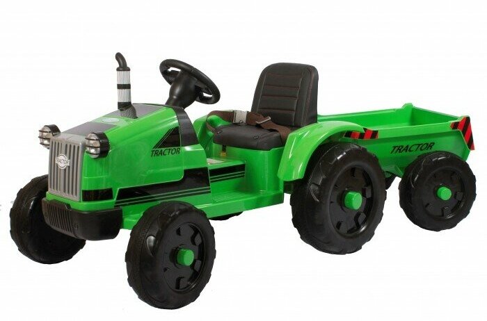 Детский трактор с прицепом TR 55 Зеленый